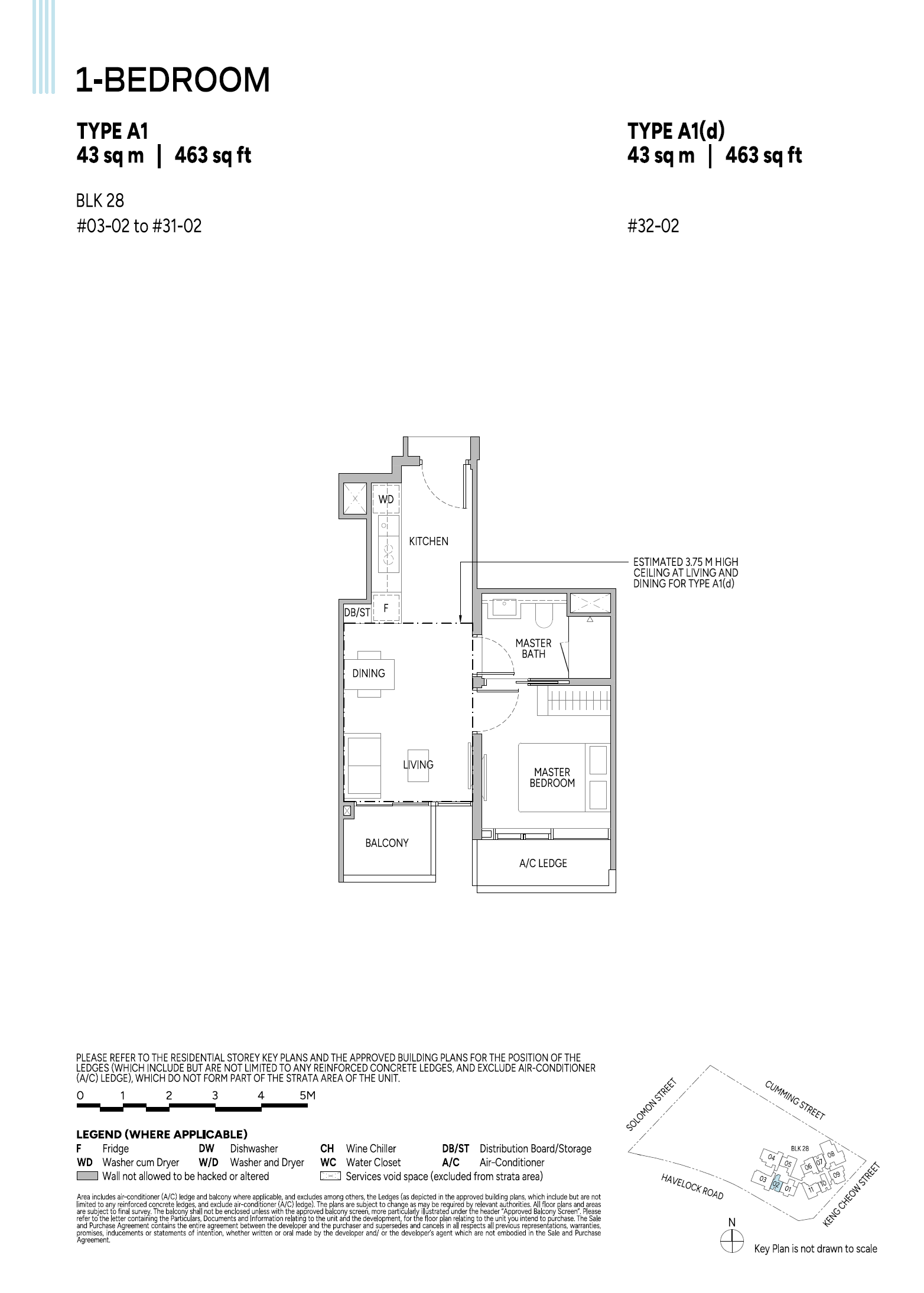Union Square Residences 1 Bedroom Floor Plan 6