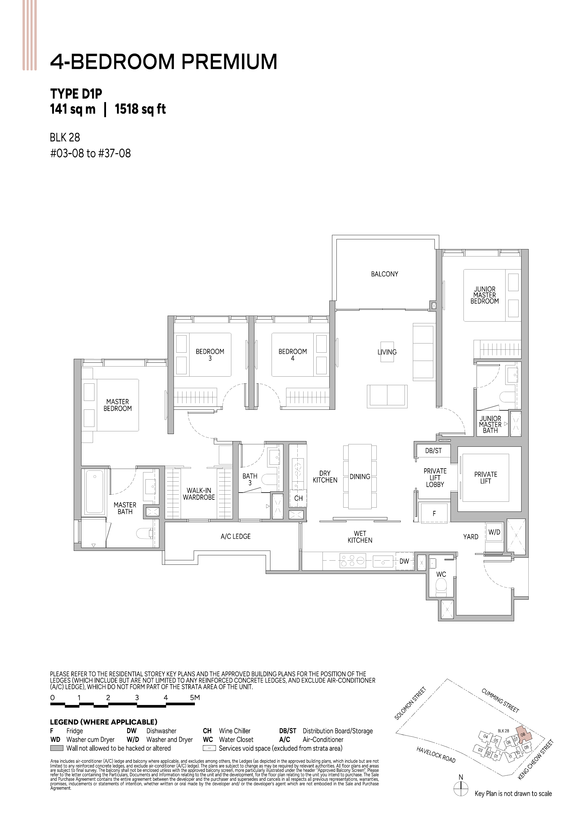 Union Square Residences 1 Bedroom Floor Plan 10